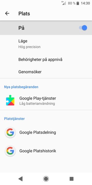 Stäng av Plats