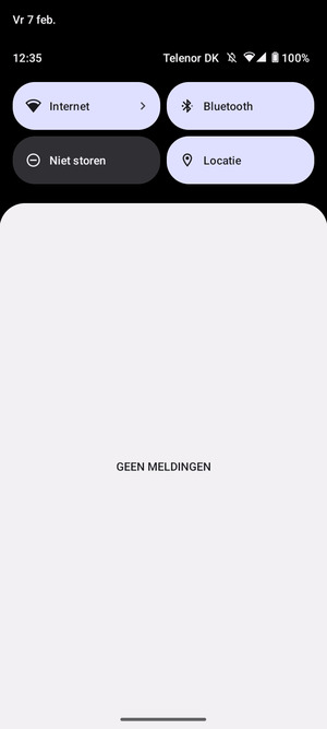 Schuif naar beneden in het bovenste menu opnieuw