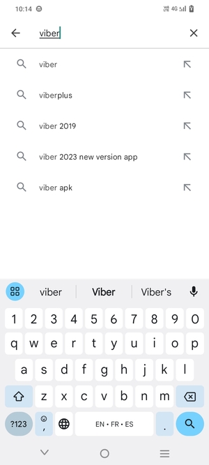 Enter the app name and select Search
