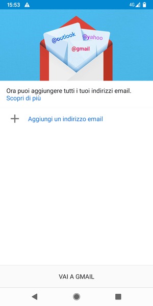 Seleziona Aggiungi un indirizzo email