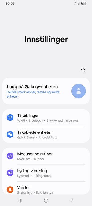 Velg Tilkoblinger