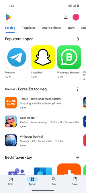 Velg Søk
