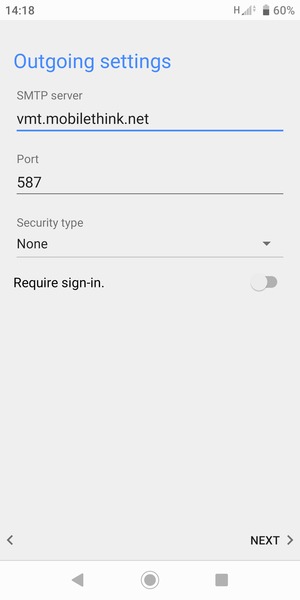 Turn off Require sign-in. and select NEXT