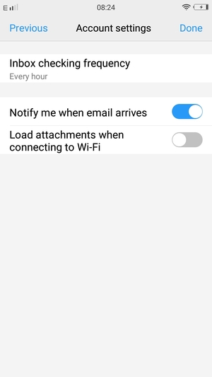 Select your preferred option and select Done
