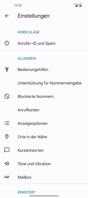 Wählen Sie Mailbox