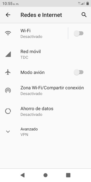 Seleccione Zona Wi-Fi/Compartir conexión