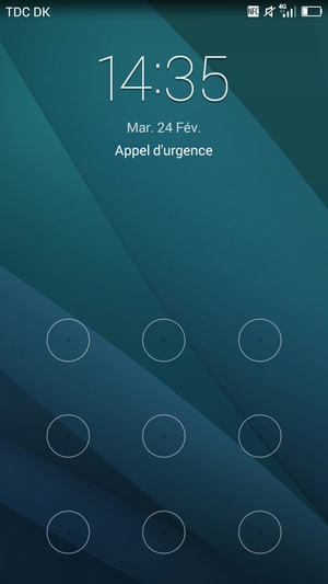 Votre téléphone est maintenant sécurisé par un écran de verrouillage
