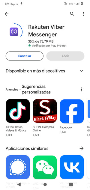 Espere a que el proceso de instalación finalice