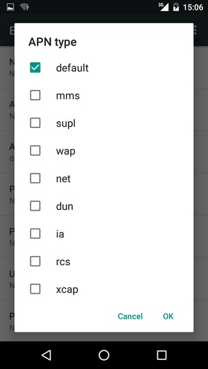 Check the default checkbox and select OK