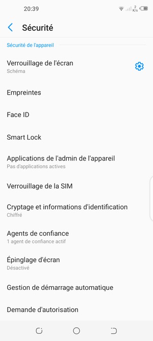 Votre téléphone est maintenant sécurisé par un écran de verrouillage