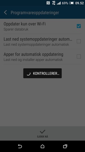 Vent til søket til ferdig