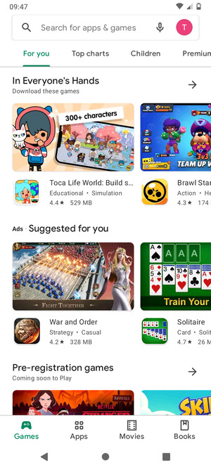 Select the Search bar