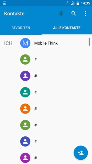 Wählen Sie die Menü-Taste
