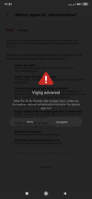 Vælg Accepter