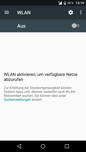 Schalten Sie WLAN ein