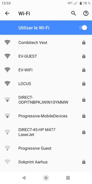 Sélectionnez le réseau sans fil auquel vous souhaitez vous connecter