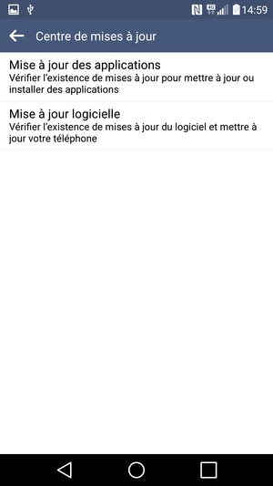 Sélectionnez Mise à jour logicielle