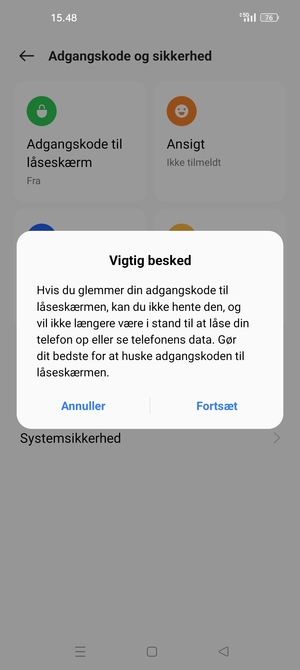 Vælg Fortsæt