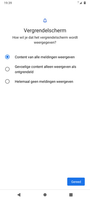 Selecteer uw voorkeursoptie en selecteer Gereed