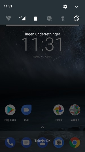 Aktiver topmenuen igen
