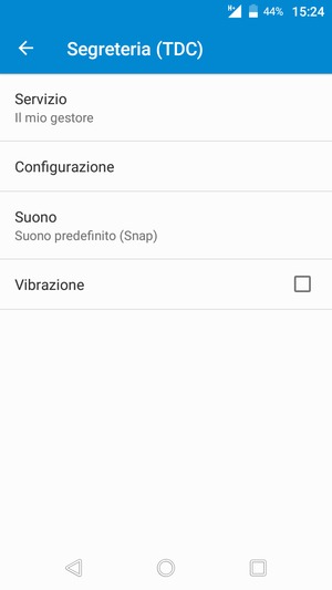 Seleziona Configurazione