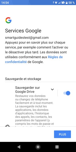 Sélectionnez PLUS