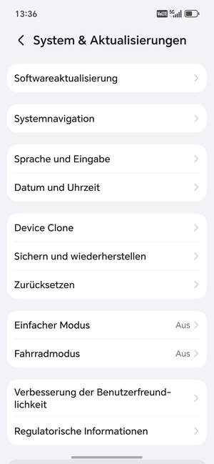 Wählen Sie Softwareaktualisierung