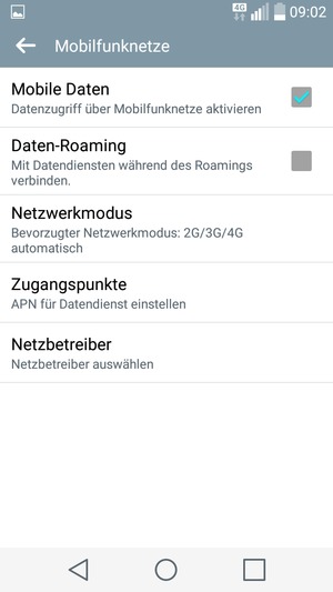 Wählen Sie Zugangspunkte