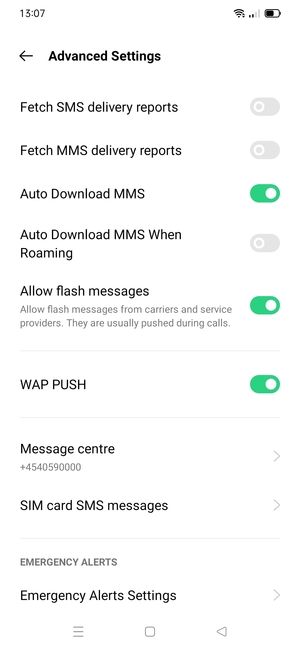 Select Message centre
