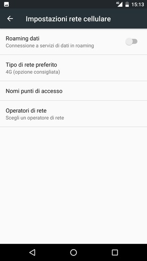 Seleziona Nomi punti di accesso