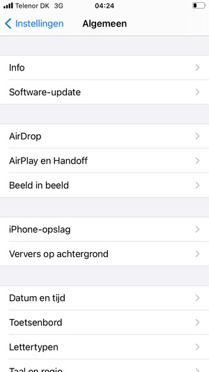 Selecteer Software-update