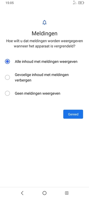 Selecteer uw voorkeursoptie en selecteer Gereed