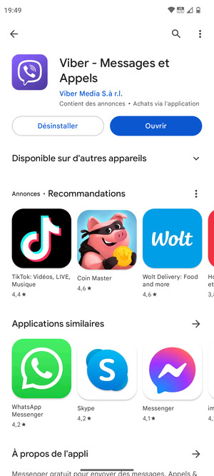 Sélectionnez Ouvrir
