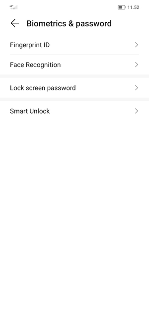 Select Lock screen password