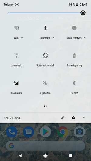 Slå av Wi-Fi og Bluetooth