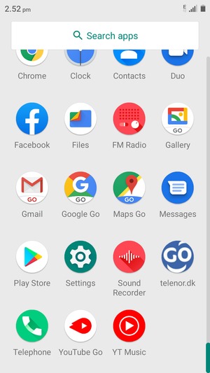 Scroll to and select Settings