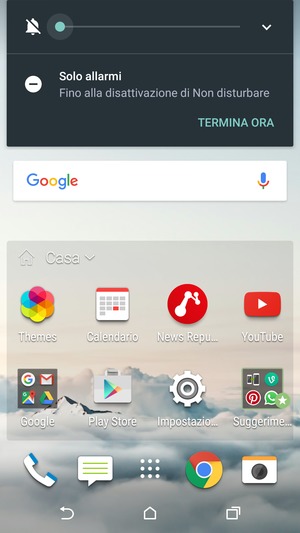 Premi una volta per la modalità silenziosa