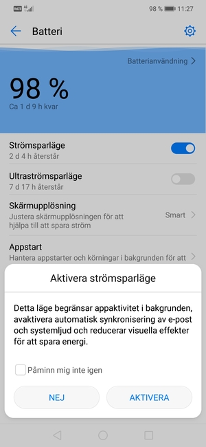 Välj AKTIVERA