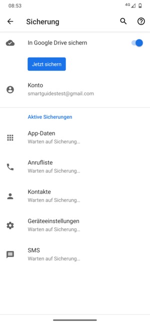 Wählen Sie Konto