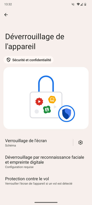 Votre téléphone est maintenant sécurisé par un écran de verrouillage