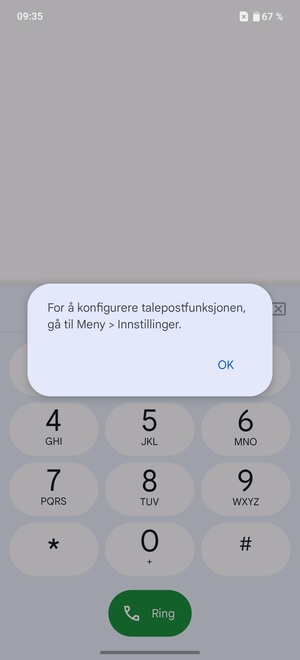 Hvis personsvar ikke er innstilt, velg OK