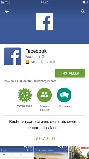 Sélectionnez INSTALLER