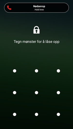 Telefonen din er nå sikret med en skjermlås
