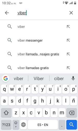 Introduzca el nombre de la aplicación y seleccione Buscar