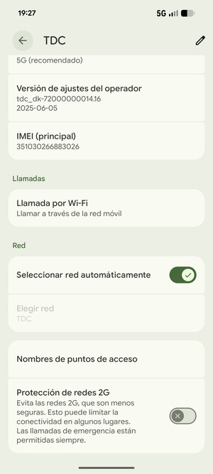 Desplácese y seleccione Nombres de puntos de acceso