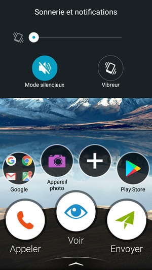 Sélectionnez Mode silencieux pour passer en mode silencieux