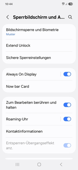 Ihr Handy ist jetzt mit einer Bildschirmsperre gesichert