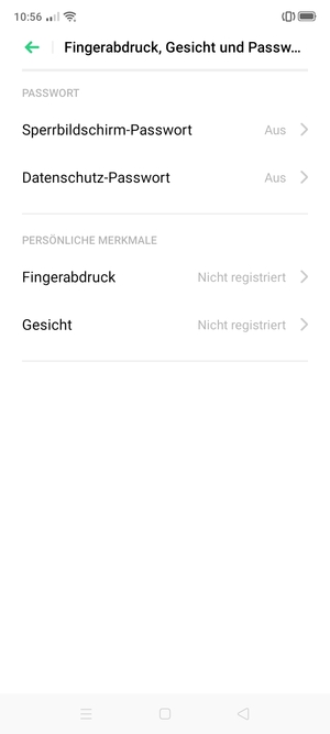 Wählen Sie Sperrbildschirm-Passwort