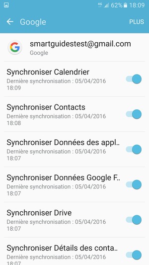 Sélectionnez PLUS