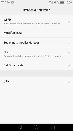 Wählen Sie Mobilfunknetz